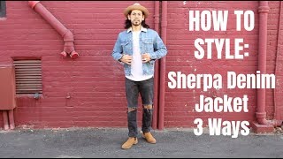 How To Style Sherpa Denim Jacket 3 Ways [upl. by Atikahs]