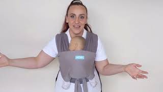 MOBY Easy Wrap  How to Adjust As Baby Grows [upl. by Macur]