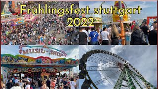 Frühlingsfest Stuttgart bad Cannstatt Germany May 2022 [upl. by Yaras]