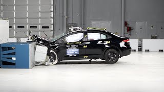 2023 Toyota Corolla sedan updated moderate overlap IIHS crash test [upl. by Mera]