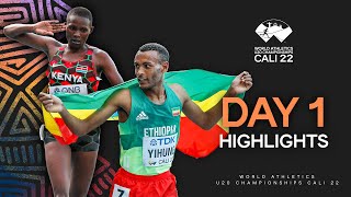 Day 1 Highlights  World Athletics U20 Championships Cali 2022 [upl. by Aurelius]