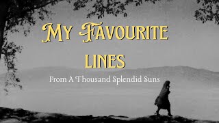 A Thousand Splendid Suns Theme  Khaled Hosseini [upl. by Osnohpla]