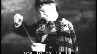 Harry Lauder sings Roamin in the Gloamin in 1931 Film 91565 [upl. by Tri]