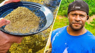 He Makes 3000Day Mining GOLD Solomon Islands [upl. by Alcus]