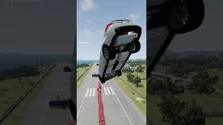 Tesla Model S vs 30 Containers  automobile gaming beamngdrive crash tesla [upl. by Uyerta]