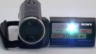 Sony Handycam HDRPJ10 Walkthrough amp First Look [upl. by Sorazal]