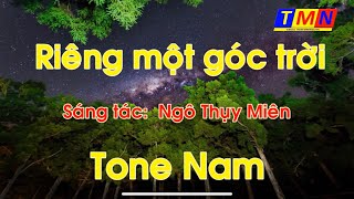 KARAOKE Riêng một góc trời Rumba  Tone Nam  coverbytmn [upl. by Lenahc]