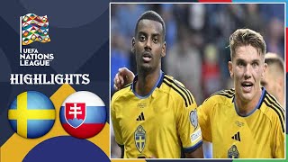 Sweden v Slovakia 21 Highlights Goals  Nations League 2024 [upl. by Oiramat106]