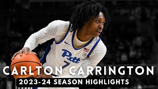 Carlton quotBubquot Carrington 202324 Pittsburgh Panthers Highlights [upl. by Nit]