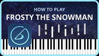 Frosty the Snowman easy jazz piano tutorial [upl. by Bultman]