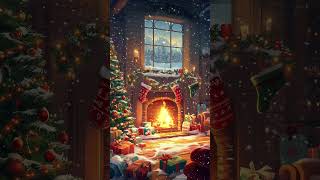 Christmas Music Ambience – Cozy Holiday Vibes by the Crackling Fireplace [upl. by Abel360]