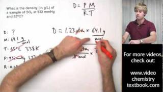 Ideal Gas Law Practice Problems with Density [upl. by Valene]