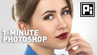 Skin Softening with Beautiful Texture  1Minute Photoshop Ep 4 [upl. by Lemmy115]