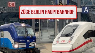 Züge Berlin Hauptbahnhof 112024 [upl. by Oslec]