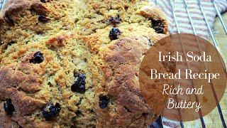 Irish Soda Bread you love to eat  Rich and Buttery  with Raisins and Buttermilk [upl. by Claman]