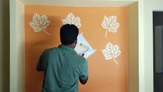 wall painting wall colours royale Play stencils colours [upl. by Iilek]