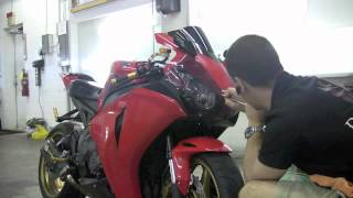 Motorcycle Headlights Tinting Process [upl. by Gianni]