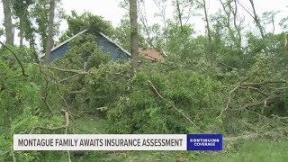 Montague family waiting for insurance assessment following severe storms [upl. by Rolando]