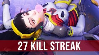 Overwatch 27 Player Kill Streak Dva Gameplay [upl. by Munroe]