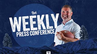 9224 Weekly Press Conference Nevada Football Head Coach Jeff Choate [upl. by Wulfe]