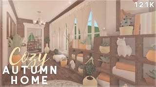 Bloxburg  Cozy Autumn Home Speed Build [upl. by Kester]