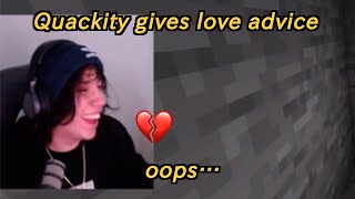 Quackity gives the worst love advice [upl. by Queenie]