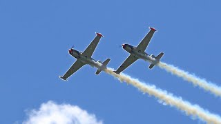 TWO ANGELS IN THE AIR CLOSE UP FLYBY  🇵🇱 Mazury Airshow 2024 Ketrzyn Airport Plane Spotting POLAND [upl. by Knepper]