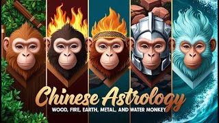 wood fire earth metal and water Monkey Chinese Astrology [upl. by Atlee882]