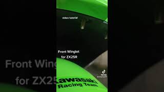 Front Winglet for ZX25R  ZX4RR  FORSALE [upl. by Solis]