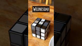 A colourless Wednesday RubiksCube to darken your day RubiksCube addamsfamily puzzle [upl. by Aynnek232]