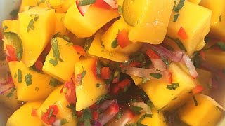 🥭 COMO HACER UN CEVICHE DE MANGO  Chef Elias Marin [upl. by Anilave]