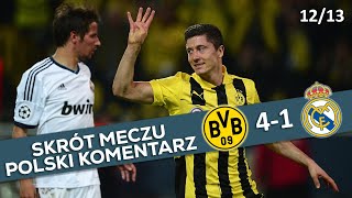 Borussia Dortmund  Real Madryt 41 Liga Mistrzów 201213 Polski Komentarz ᴴᴰ [upl. by Ruskin]