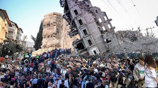 Powerful 59 Magnitude Earthquake Strikes Turkey Causing Panic and Building Collapses [upl. by Maidy]