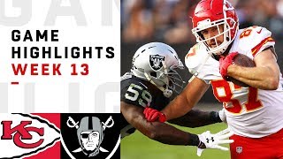 Chiefs vs Raiders Week 13 Highlights  NFL 2018 [upl. by Margaux1]