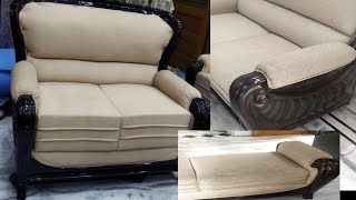 wood sofa set making  old sofa repair  sofa set desing [upl. by Callean]