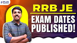 RRB Junior Engineer  Important Update  Tentative Exam Dates [upl. by Nus]