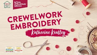 Easy Crewelwork Tutorial for Beginners  Crafts with Katherine Keatley [upl. by Wycoff798]