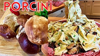 How to Make Pappardelle ai Porcini  Fresh Porcini Mushroom Pasta like an Italian [upl. by Atrice]