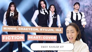 MINNIE CHAEYEON RYUJIN ISA  FICTION BEASTCOVER Retired Dancer Reaction Video [upl. by Mahtal]