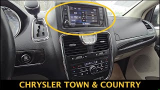 Chrysler Town amp Country  RADIO TOUCH SCREEN TEST  COLOR ADJUSTMENT 2011  2016 [upl. by Nylaf]