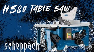 Scheppach 8quot Bench Table Saw 210mm 1200w Tilting Rise amp Fall Portable 230v HS80  5901302901 [upl. by Hana191]