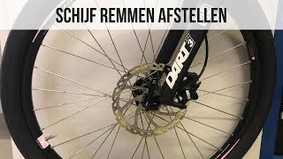 Schijfremmen afstellen  MTB  E Bike fiets remmen af stellen [upl. by Ellennoj]