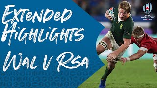 Extended Highlights Wales 1619 South Africa  Rugby World Cup 2019 [upl. by Gonroff]