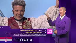 Croatia  Eurovision 2024 HQ Full Signed Version [upl. by Gordy]