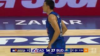 AdmiralBet ABA League 202425 highlights Round 4 Zadar – Budućnost VOLI 12102024 [upl. by Liz]