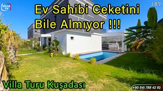 Ful Eşyalı Doğalgazlı Merkezi Konumda Satılık Villa Kuşadası Ev Turu [upl. by Lladnarc215]