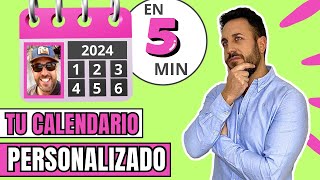 ✅Como hacer CALENDARIO PERSONALIZADO GRATIS en 5 minuto [upl. by Joh]