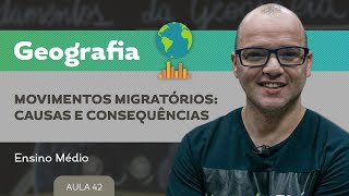 Movimentos migratórios causas e consequências​  Geografia  Ensino Médio [upl. by Marcille]