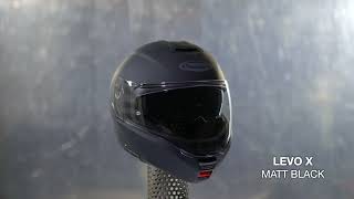 CABERG LEVO X Matt Black  HELMET VIEW 360Â° new 2023 [upl. by Aysa830]