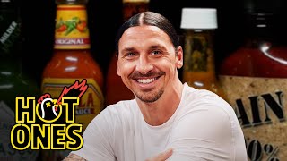 Zlatan Ibrahimović Gets Slide Tackled By Spicy Wings  Hot Ones [upl. by Naeruat461]